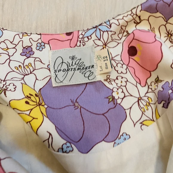 Vintage 50's Brigance Sports Maker floral dress. Size 4 - Picture 11 of 11